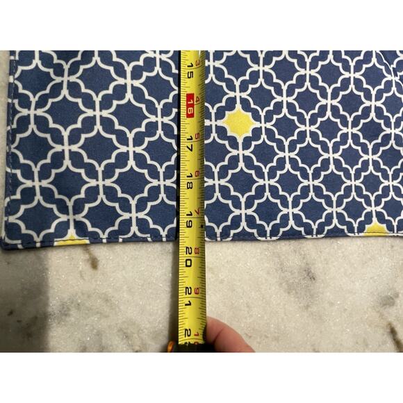 DMC Armchair Needlework Organizer Blue White 20" x 12.25" Dimensions - Picture 7 of 10